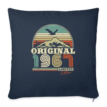 Cool Birthday Present 1967 - Sofa pillowcase 17,3'' x 17,3'' (45 x 45 cm) - navy - Front
