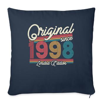 Gift 25/26 Birthday 1998 - Sofa pillowcase 17,3'' x 17,3'' (45 x 45 cm) - navy - Front