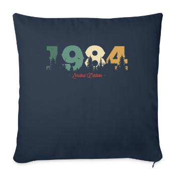 Vintage Nature Birthday Gift 1984 39/40 Years - Sofa pillowcase 17,3'' x 17,3'' (45 x 45 cm) - navy - Front
