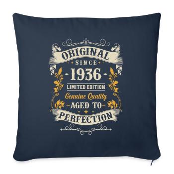 Legendary 1936 Birthday - Sofa pillowcase 17,3'' x 17,3'' (45 x 45 cm) - navy - Front