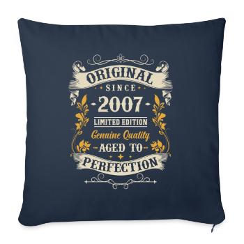Legendary Birthday Vintage '07 - Sofa pillowcase 17,3'' x 17,3'' (45 x 45 cm) - navy - Front