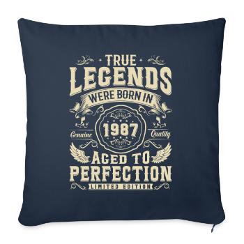 Legendary birthday present from 1987 - Sofa pillowcase 17,3'' x 17,3'' (45 x 45 cm) - navy - Front