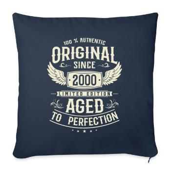 Unique Vintage Gift 2000 23/24 Years - Sofa pillowcase 17,3'' x 17,3'' (45 x 45 cm) - navy - Front