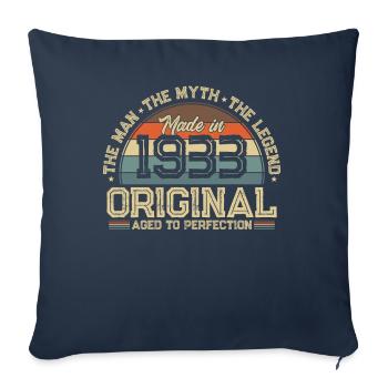 Incomparable 1933 - Sofa pillowcase 17,3'' x 17,3'' (45 x 45 cm) - navy - Front