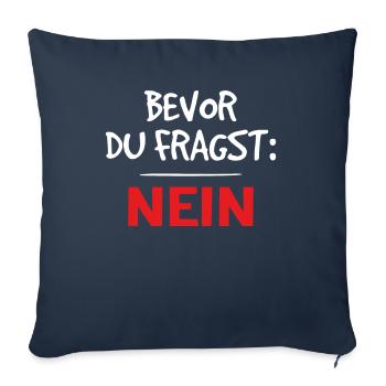 Klarer Durchblick - Sofakissenbezug 45 x 45 cm - Navy - Vorne