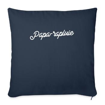 Papa-rapluie Magique - Housse de coussin décorative 45 x 45 cm - bleu marine - Devant