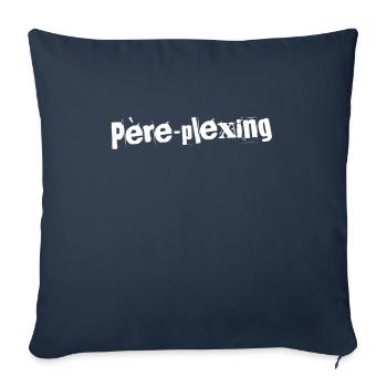 Père-plexing Éclatant - Housse de coussin décorative 45 x 45 cm - bleu marine - Devant
