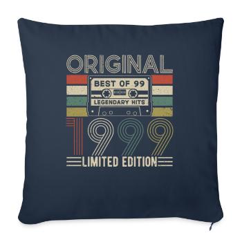 Légendes de 1999 - Housse de coussin décorative 45 x 45 cm - bleu marine - Devant