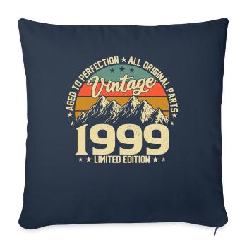 Vintage Year of Birth 1999 - Legendary Vintage - Sofa pillowcase 17,3'' x 17,3'' (45 x 45 cm) - navy - Front