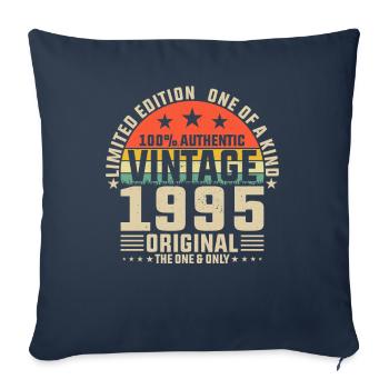 Creative Artworks for 1995 Birthday Boys - Sofa pillowcase 17,3'' x 17,3'' (45 x 45 cm) - navy - Front