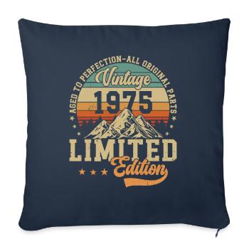 Millésime 1975 Légendes - Housse de coussin décorative 45 x 45 cm - bleu marine - Devant