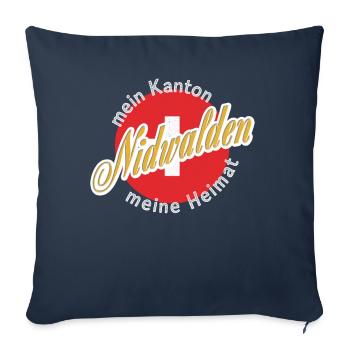 Mon cadeau pour la maison à Nidwald - Housse de coussin décorative 45 x 45 cm - bleu marine - Devant