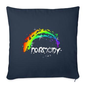 Harmonie - Housse de coussin décorative 45 x 45 cm - bleu marine - Devant