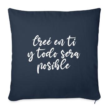 Selbstglaube - Sofakissenbezug 45 x 45 cm - Navy - Vorne