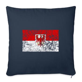 Brandenburg Flag - Sofa pillowcase 17,3'' x 17,3'' (45 x 45 cm) - navy - Front