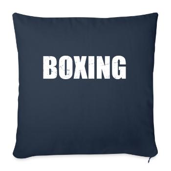 Boxing - Housse de coussin décorative 45 x 45 cm - bleu marine - Devant