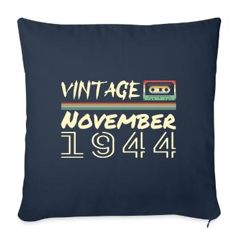 Legendary Since November 1937 - November 1934 - Sofa pillowcase 17,3'' x 17,3'' (45 x 45 cm) - navy - Front