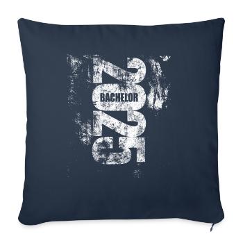 Bachelor 2025 - Abschluss - Spruch - Sofakissenbezug 45 x 45 cm - Navy - Vorne