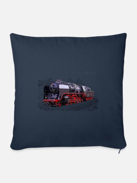 Dampflok 50 3501 - Sofakissenbezug 45 x 45 cm - Navy