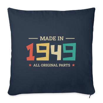 Légendaire Depuis 1949 Original 1949 - Housse de coussin décorative 45 x 45 cm - bleu marine - Devant