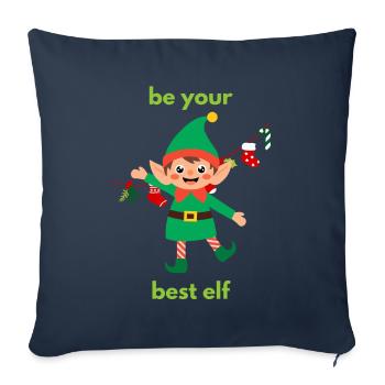 Be your best elf - Sofakissenbezug 45 x 45 cm - Navy - Vorne