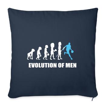 Evolution basketball basket ball basketball player - Sofa pillowcase 17,3'' x 17,3'' (45 x 45 cm) - navy - Front