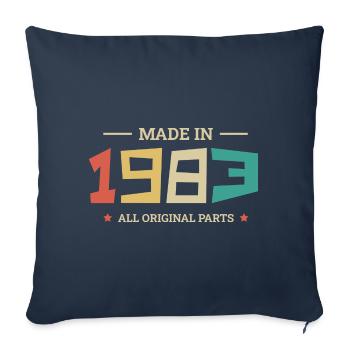Légendaire Depuis 1983 Original 1983 - Housse de coussin décorative 45 x 45 cm - bleu marine - Devant