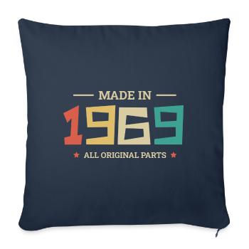 Légendaire Depuis 1969 Original 1969 - Housse de coussin décorative 45 x 45 cm - bleu marine - Devant