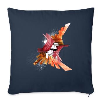 Remember The Love - Sofa pillowcase 17,3'' x 17,3'' (45 x 45 cm) - navy - Front