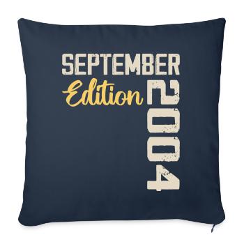 September 2004 - 20th Anniversary September 2004 - Sofa pillowcase 17,3'' x 17,3'' (45 x 45 cm) - navy - Front