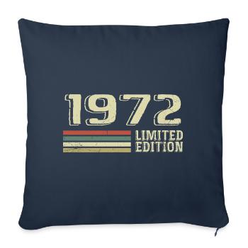 Born in 1972 Birthday 1972 Vintage 1972 - Sofa pillowcase 17,3'' x 17,3'' (45 x 45 cm) - navy - Front