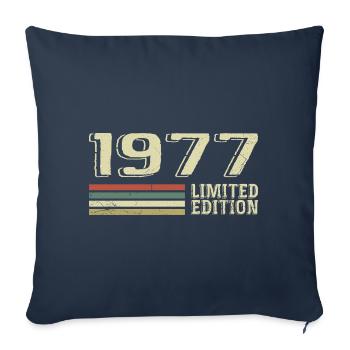Born In 1977 Birthday 1977 Vintage 1977 - Sofa pillowcase 17,3'' x 17,3'' (45 x 45 cm) - navy - Front