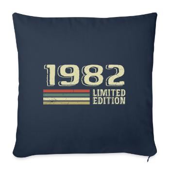 Born in 1982 Birthday 1982 Vintage 1982 - Sofa pillowcase 17,3'' x 17,3'' (45 x 45 cm) - navy - Front
