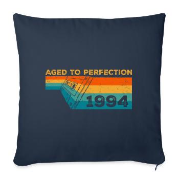 Vintage 1994 - Cadeau D’anniversaire 1994 Retro - Housse de coussin décorative 45 x 45 cm - bleu marine - Devant