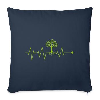 Écologie puls cadeau dictament changement climatique - Housse de coussin décorative 45 x 45 cm - bleu marine - Devant