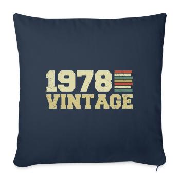Geschenk 1978 Geburtstagsgeschenk 1978 Jahrgang 1978 - Sofakissenbezug 45 x 45 cm - Navy - Vorne