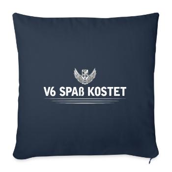 6 Zylinder Tuner Tuning V6 - Sofakissenbezug 45 x 45 cm - Navy - Vorne