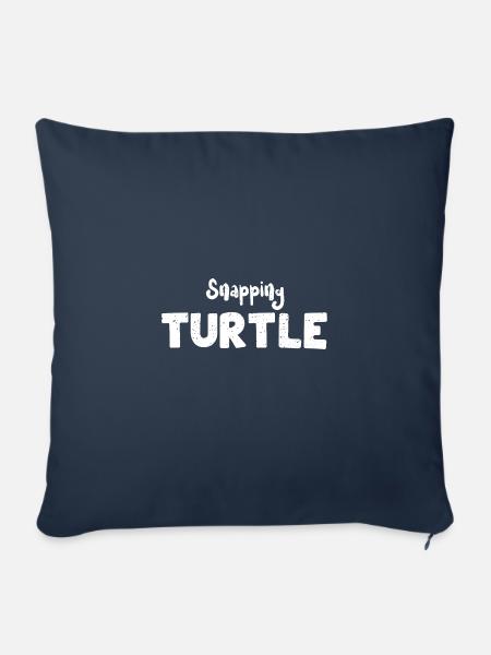Snapping Turtle - Turtle - Sofakissenbezug 45 x 45 cm - Navy