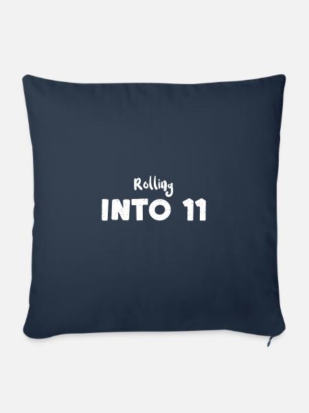 Rolling Into 11 - Birthday - Sofakissenbezug 45 x 45 cm - Navy