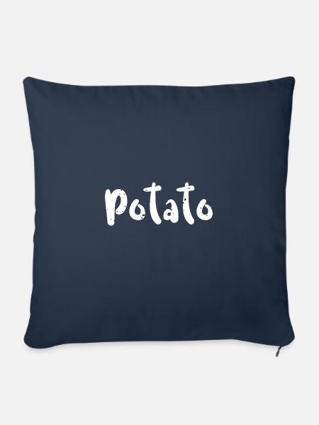 Potato - Vegetables - Sofakissenbezug 45 x 45 cm - Navy