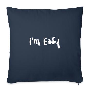 I'm Easy - Snowboarding - Sofakissenbezug 45 x 45 cm - Navy - Vorne