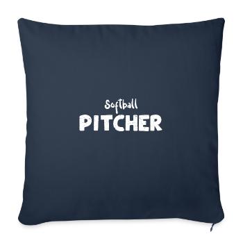 Softball Pitcher - Softball - Sofakissenbezug 45 x 45 cm - Navy - Vorne