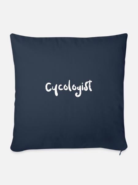 Cycologist - Bicycle - Sofakissenbezug 45 x 45 cm - Navy