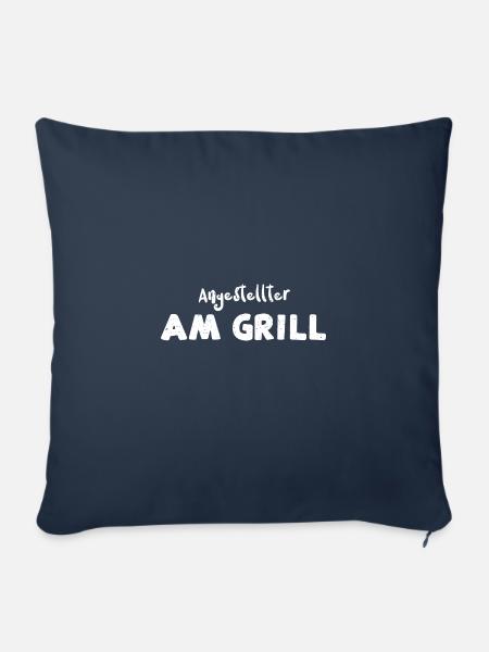 Angestellter Am Grill - BBQ - Sofakissenbezug 45 x 45 cm - Navy