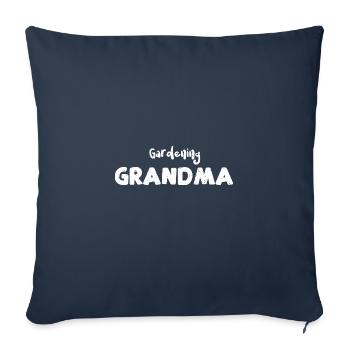 Gardening Grandma - Grandma - Sofakissenbezug 45 x 45 cm - Navy - Vorne