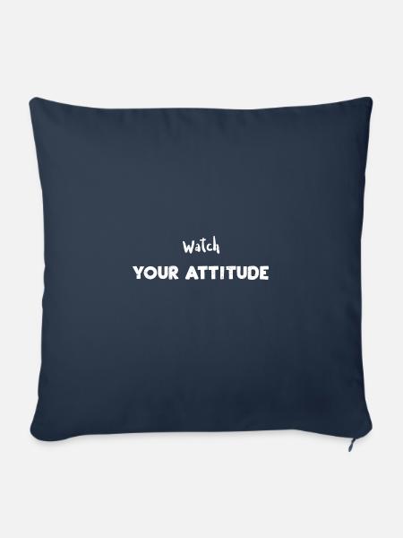 Watch Your Attitude - Pilot - Sofakissenbezug 45 x 45 cm - Navy