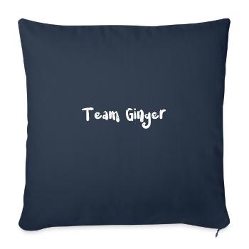 Team Ginger - St. Patrick's Day - Sofa pillowcase 17,3'' x 17,3'' (45 x 45 cm) - navy - Front