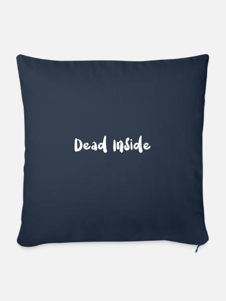 Dead Inside - Valentine's Day - Sofakissenbezug 45 x 45 cm - Navy