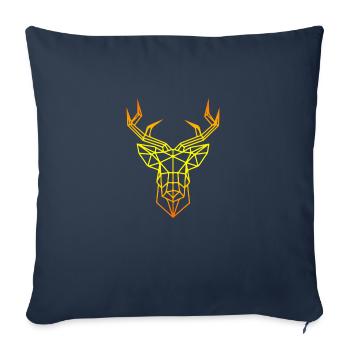 Deer - Sofa pillowcase 17,3'' x 17,3'' (45 x 45 cm) - navy - Front