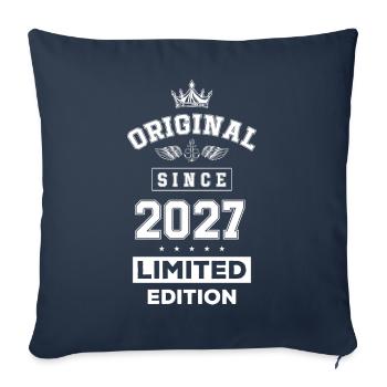 2027 limited edition birthday - Sofa pillowcase 17,3'' x 17,3'' (45 x 45 cm) - navy - Front